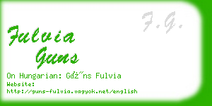 fulvia guns business card